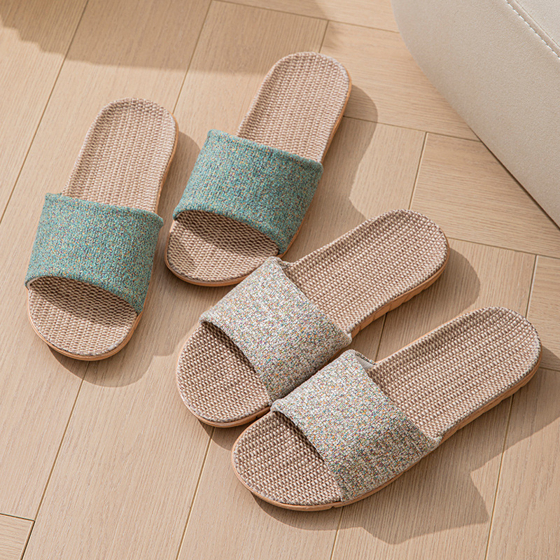 Women'S Shoes Everyday - รองเท้าแตะลำลองผู้หญิง ทำจากป่าน สวมใส่สบาย เหมาะสำหรับใส่ในบ้าน ดีไซน์หรูหรา แฟชั่นฤดูใบไม้ผลิและฤดูร้อน