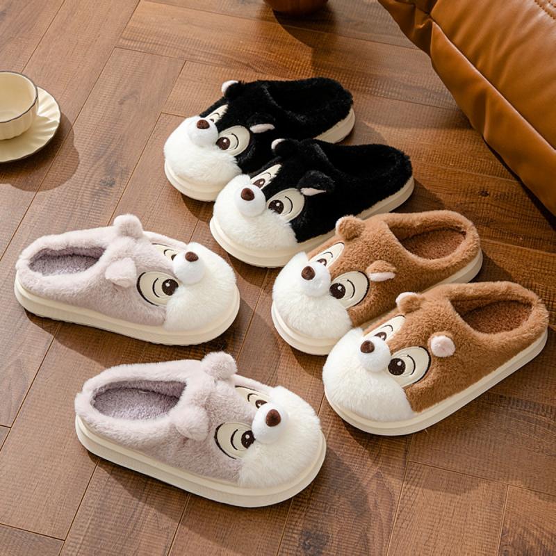 Fluffy Fur Slipper - รองเท้าแตะนุ่มสบายสำหรับผู้หญิง รองเท้าแฟชั่นลายการ์ตูน ดีไซน์เก๋ น่ารัก เหมาะสำหรับใส่ในบ้าน ให้ความอบอุ่นในฤดูหนาว