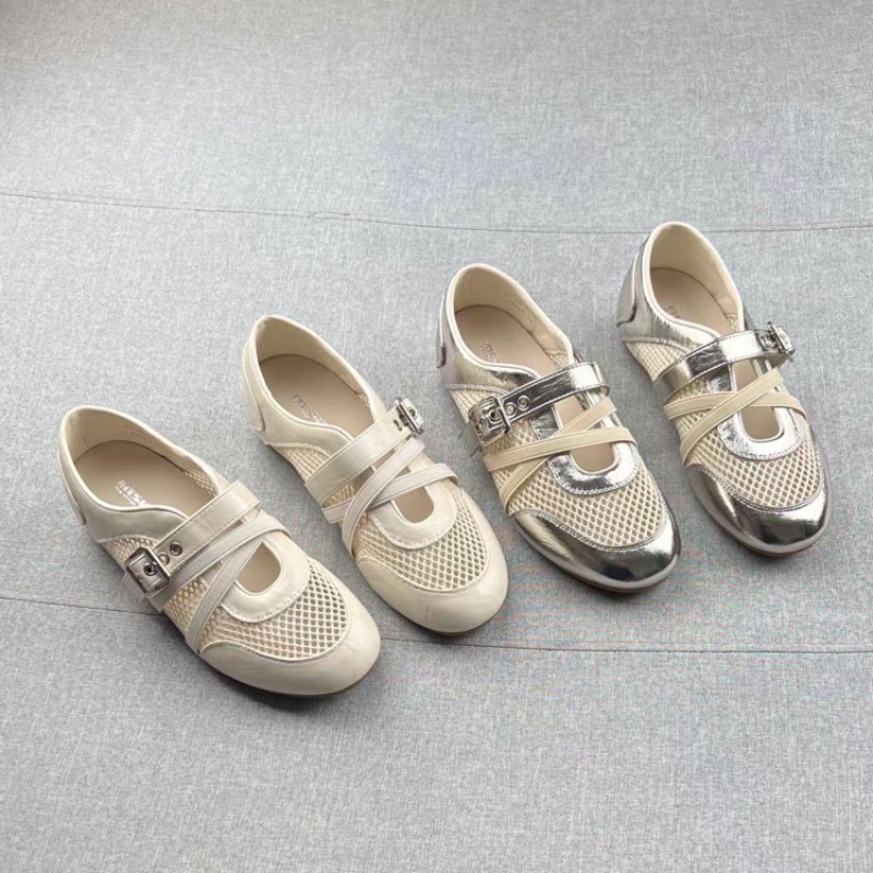 Women'S Shoes Everyday - รองเท้าผ้าใบแบบสานรุ่นใหม่ 2026 สำหรับฤดูใบไม้ผลิและฤดูร้อน พร้อมหัวเข็มขัด กันลื่น สวมใส่สบาย