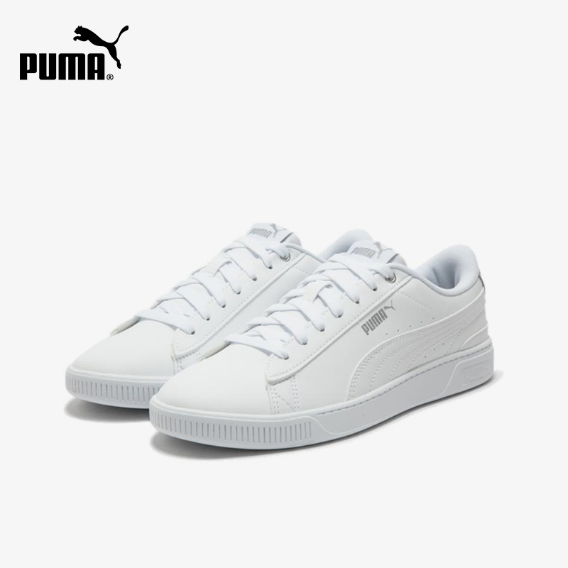 Women Shoes Puma - รองเท้าผ้าใบผู้หญิง Puma รุ่น VikkyV3 สีเบจ สไตล์เรโทร
