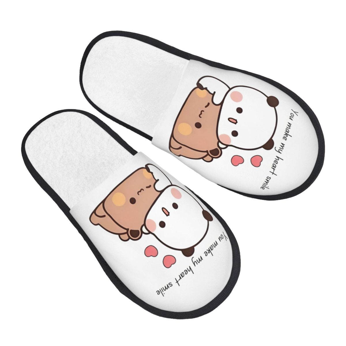 Fluffy Fur Slipper - รองเท้าแตะพิมพ์ลายตามสั่ง Peach And Gomas Bubu Dudu
