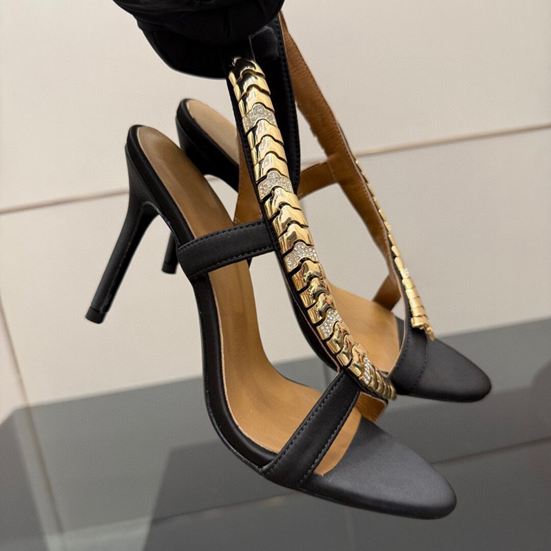 รองเท้าส้นสูงประดับเพชรหรูหรา  - Rhinestone Sandal Women บทวิจารณ์และราคา
