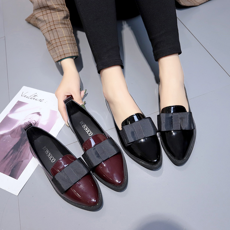 รองเท้าส้นเตี้ยหนังแก้วสีดำ/สี - Women Shoes Heels บทวิจารณ์และราคา