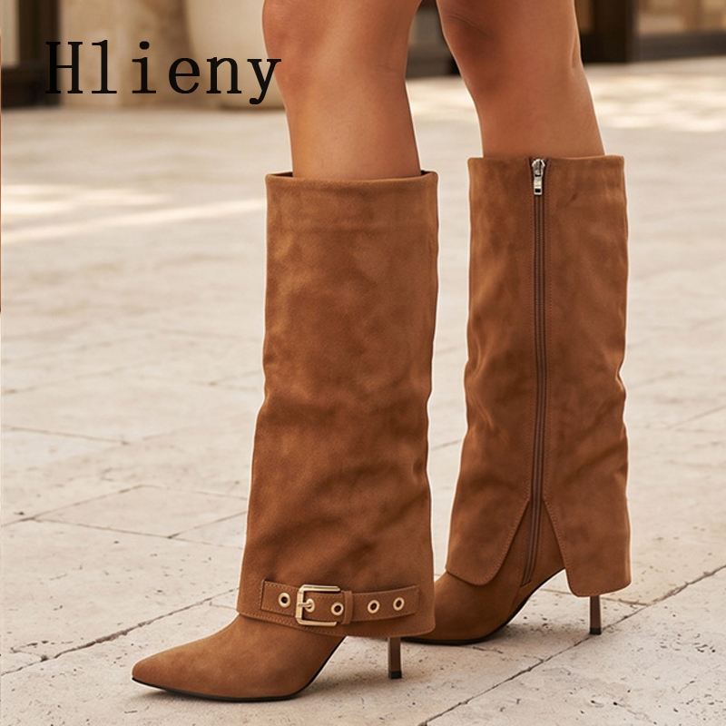 Hlieny รองเท้าบูทสตรีดีไซน์ใหม - Women'S Shoes Size 40 In Us บทวิจารณ์และราคา