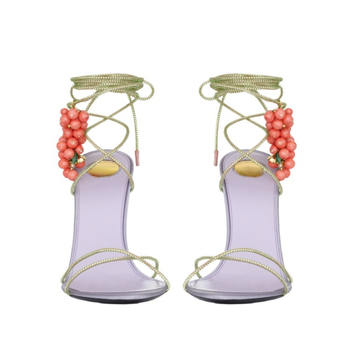 รองเท้าส้นสูงแบบส้นเข็มประดับผ - Rhinestone Sandal Women บทวิจารณ์และราคา