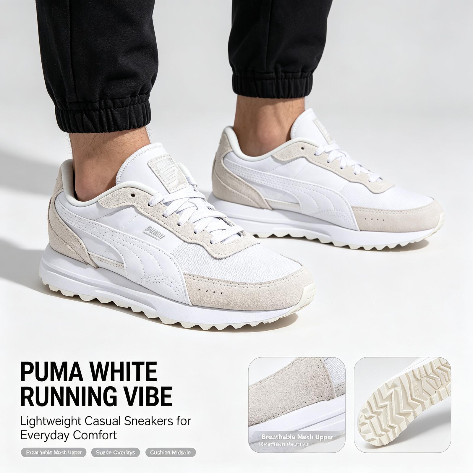 ใหม่ร้อนแรง PUMA สีขาวรองเท้าว - Women Shoes Puma บทวิจารณ์และราคา