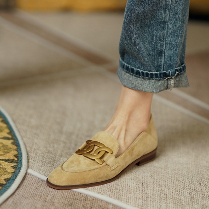 หนังนิ่มหนังผู้หญิง Loafers ฤด - Women'S Shoes Everyday บทวิจารณ์และราคา