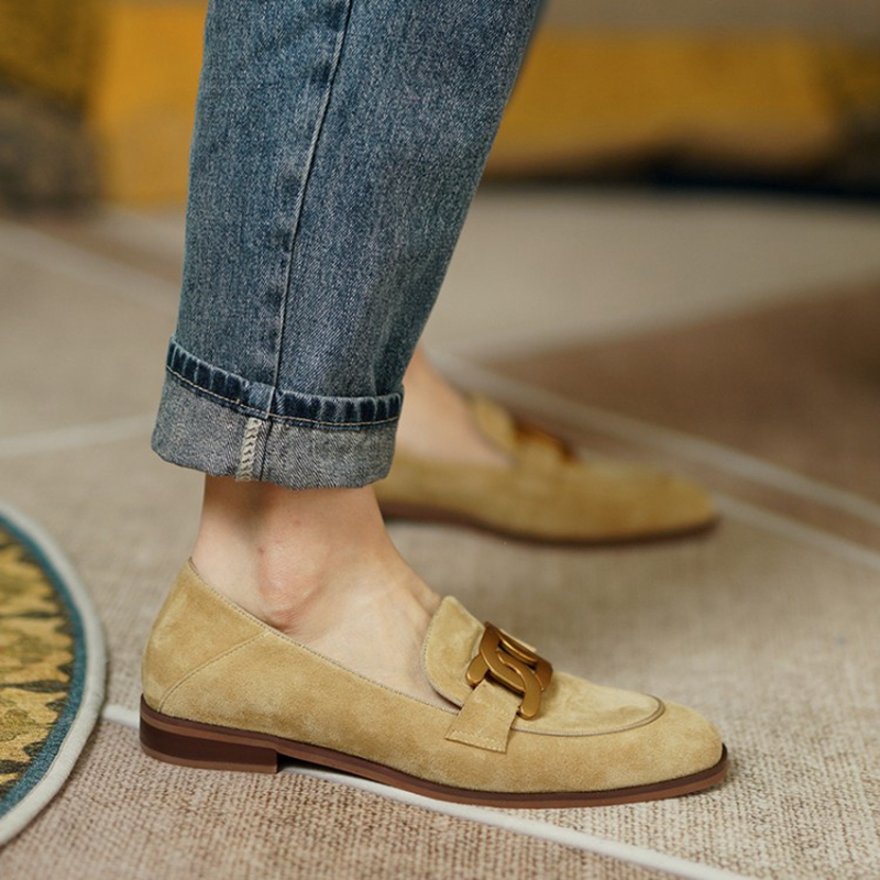 หนังนิ่มหนังผู้หญิง Loafers ฤด - Women'S Shoes Everyday บทวิจารณ์และราคา