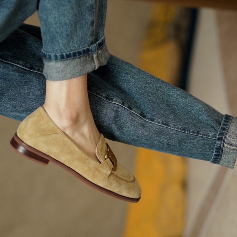 หนังนิ่มหนังผู้หญิง Loafers ฤด - Women'S Shoes Everyday บทวิจารณ์และราคา