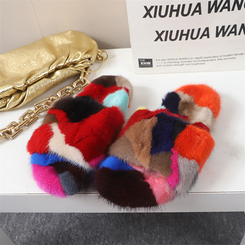 รองเท้าแตะขนปุยสำหรับผู้หญิง ร - Fluffy Fur Slipper บทวิจารณ์และราคา