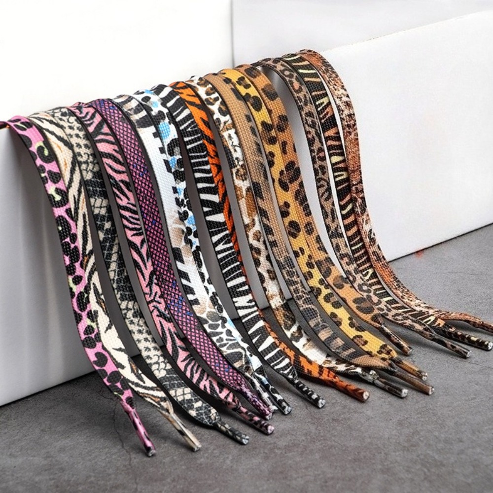 1 คู่เชือกผูกรองเท้าลายเสือดาว - Women Shoes Kinds บทวิจารณ์และราคา