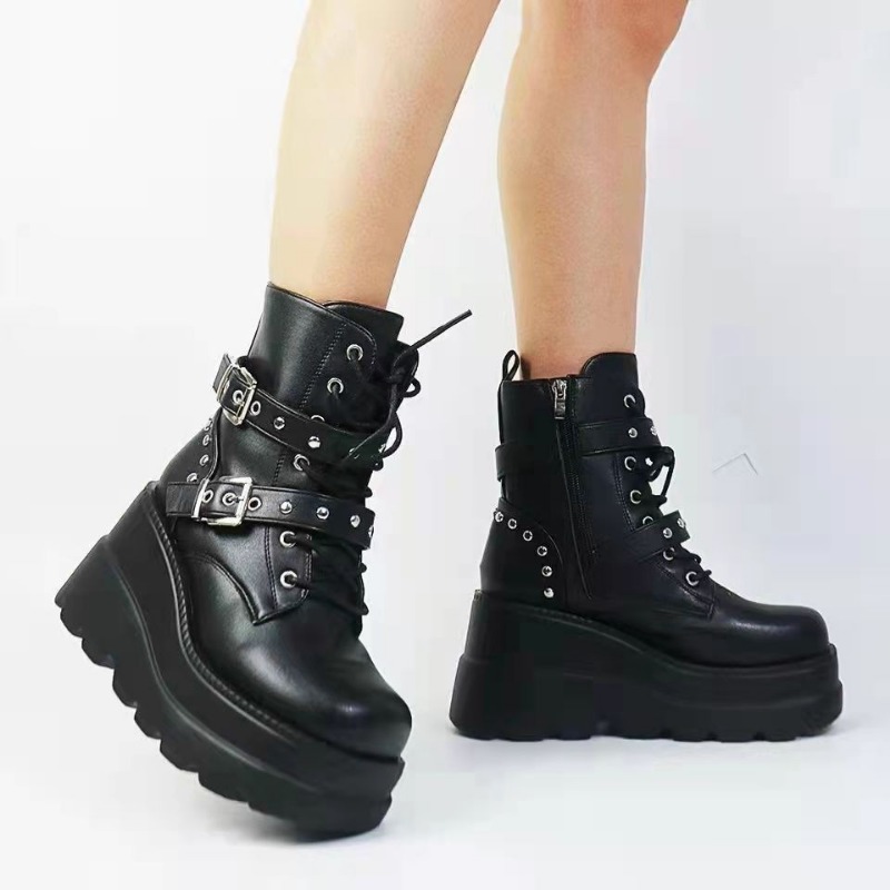 รองเท้าบูทข้อเท้าหนัง PU สำหรั - Women'S Shoes Size 40 In Us บทวิจารณ์และราคา