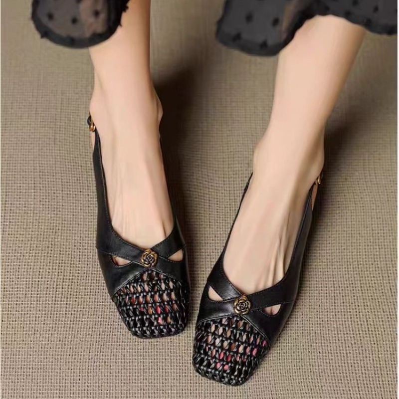 รองเท้าส้นเตารีดแบบปิดหัวสไตล์ - Women Shoes Heels บทวิจารณ์และราคา