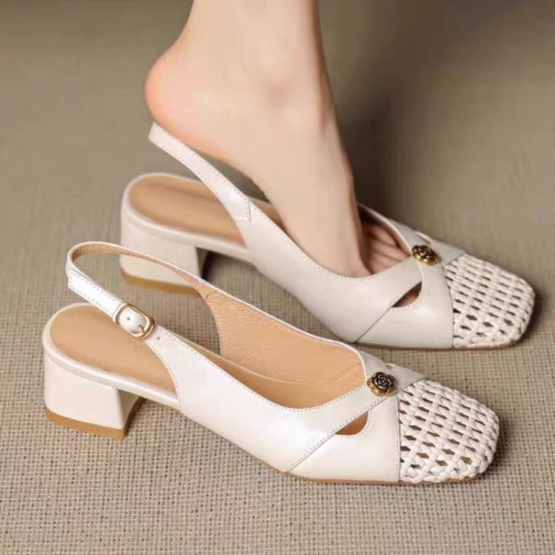 รองเท้าส้นเตารีดแบบปิดหัวสไตล์ - Women Shoes Heels บทวิจารณ์และราคา