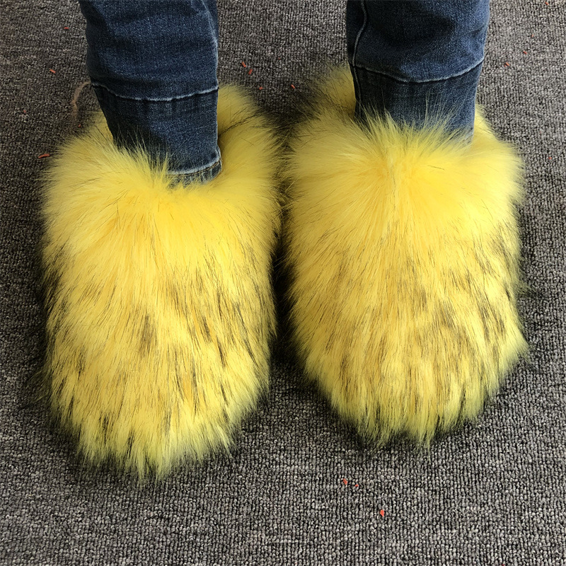 รองเท้าแตะขนเฟอร์เทียมสำหรับผู - Fluffy Fur Slipper บทวิจารณ์และราคา
