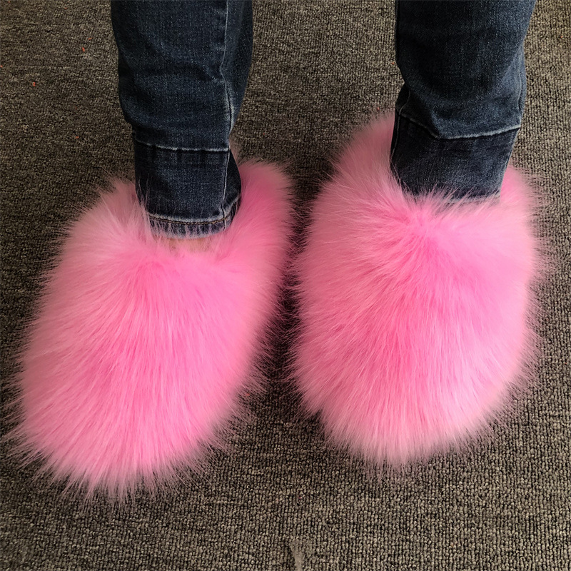 รองเท้าแตะขนเฟอร์เทียมสำหรับผู - Fluffy Fur Slipper บทวิจารณ์และราคา