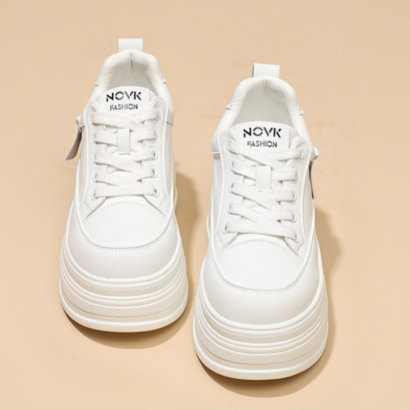 รองเท้าผ้าใบพื้นสูงสำหรับผู้หญ - Wedge Heeled Sneaker บทวิจารณ์และราคา