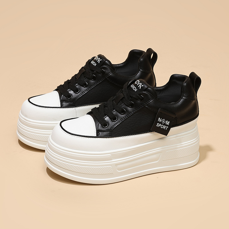 รองเท้าผ้าใบพื้นสูงสำหรับผู้หญ - Wedge Heeled Sneaker บทวิจารณ์และราคา