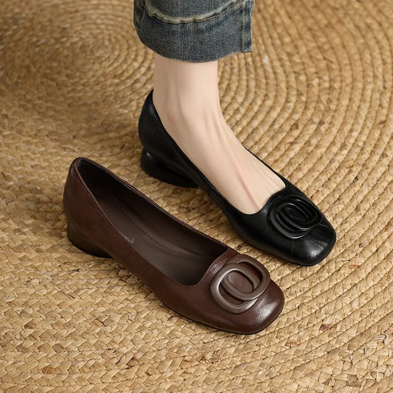 รองเท้าส้นสูงสไตล์ฝรั่งเศสสำหร - Women Shoes Heels บทวิจารณ์และราคา