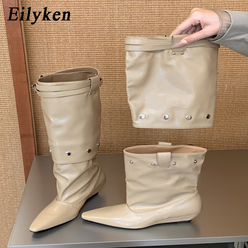 รองเท้าบูทส้นเตี้ยทรงหัวแหลมสำ - Wedge Heeled Sneaker บทวิจารณ์และราคา