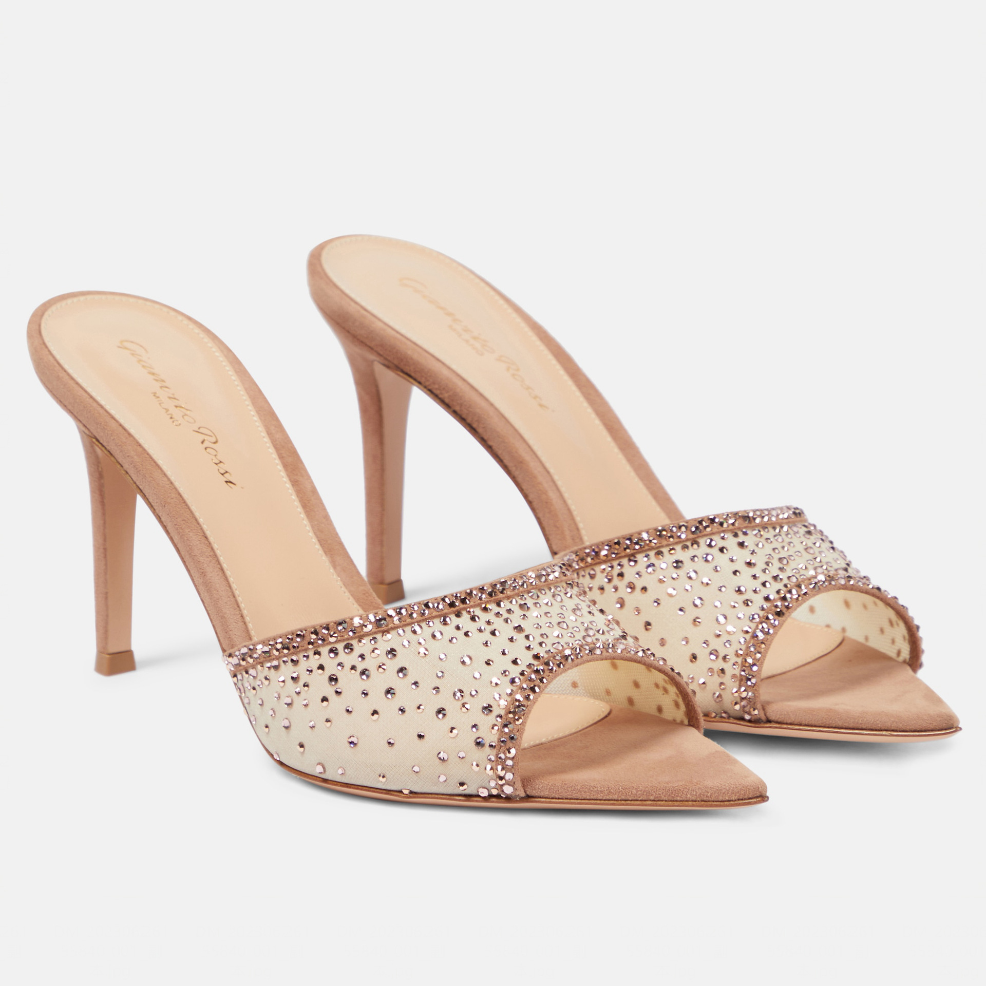 รองเท้าส้นสูงประดับเพชรแบบสวมป - Rhinestone Sandal Women บทวิจารณ์และราคา