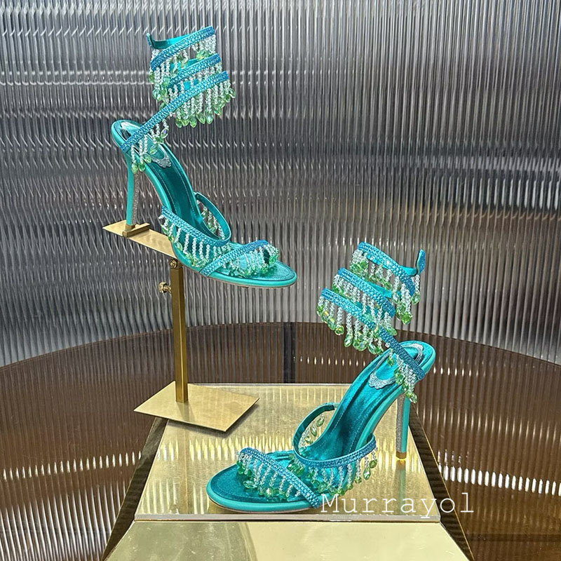 รองเท้าแตะผู้หญิง สายรัดข้อเท้ - Rhinestone Sandal Women บทวิจารณ์และราคา