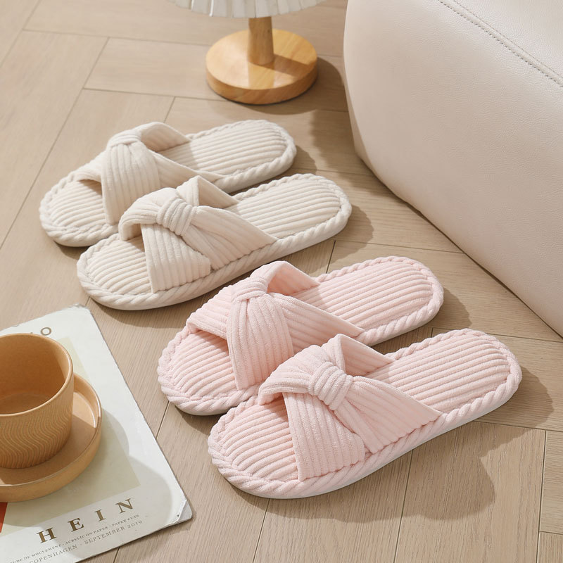 Corduroy สายคล้องคอรองเท้าแตะส - Women Shoes For Winter บทวิจารณ์และราคา